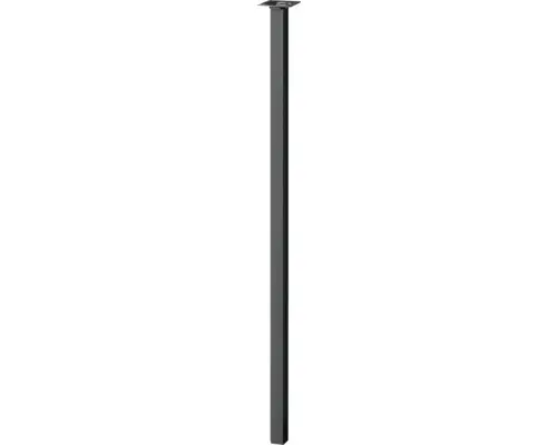 Tarrox Tischbein vierkant 25 x 25 x 900 mm, schwarz