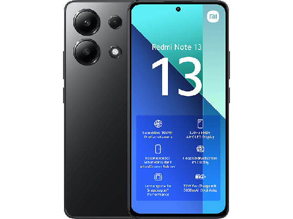 Xiaomi Redmi Note 13, 128 GB, Midnight Black