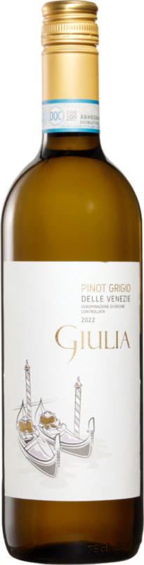 Giulia Pinot Grigio delle Venezie DOC, Italie, Vénétie, 2022/2023, 75 cl