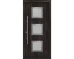 Hornbach Haustür EcoStar ISOPRO Secur IPS 810S 1100 x 2100 mm Links night oak inkl. Beschlag-Set,Edelstahl Stangengriff,Sicherheitsprofilzylinder mit 5 Schlüsseln