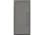 Hornbach Haustür EcoStar ISOPRO Secur IPS 015 1100 x 2100 mm Rechts RAL 9007 graualuminium matt inkl. Beschlag-Set,Edelstahl Stangengriff,Sicherheitsprofilzylinder mit 5 Schlüsseln