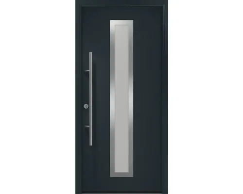 Haustür EcoStar ISOPRO Secur IPS 700S 1100 x 2100 mm Links RAL 7016 anthrazitgrau inkl. Beschlag-Set,Edelstahl Stangengriff,Sicherheitsprofilzylinder mit 5 Schlüsseln