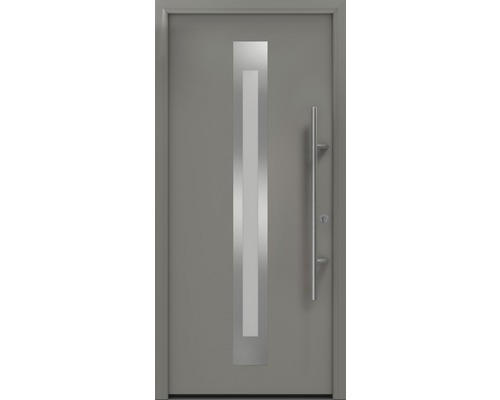 Haustür EcoStar ISOPRO Secur IPS 770S 1100 x 2100 mm Rechts RAL 9007 graualuminium matt inkl. Beschlag-Set,Edelstahl Stangengriff,Sicherheitsprofilzylinder mit 5 Schlüsseln