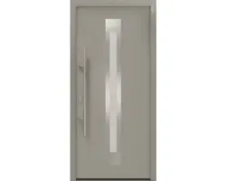 Haustür EcoStar ISOPRO IP 770S 1100 x 2100 mm Links RAL 9007 graualuminium matt inkl. Beschlag-Set,Edelstahl Stangengriff,Sicherheitsprofilzylinder mit 5 Schlüsseln