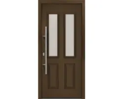 Haustür EcoStar ISOPRO IP 410 S 1100 x 2100 mm Links RAL 8028 terrabraun inkl. Beschlag-Set,Edelstahl Stangengriff,Sicherheitsprofilzylinder mit 5 Schlüsseln