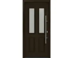 Haustür EcoStar ISOPRO IP 410 S 1100 x 2100 mm Rechts RAL 8028 terrabraun inkl. Beschlag-Set,Edelstahl Stangengriff,Sicherheitsprofilzylinder mit 5 Schlüsseln