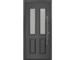 Haustür EcoStar ISOPRO Secur IPS 410S 1100 x 2100 mm Rechts CH703 anthrazit metallic inkl. Beschlag-Set,Edelstahl Stangengriff,Sicherheitsprofilzylinder mit 5 Schlüsseln