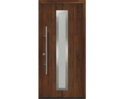Haustür EcoStar ISOPRO Secur IPS 700S 1100 x 2100 mm Links dark oak inkl. Beschlag-Set,Edelstahl Stangengriff,Sicherheitsprofilzylinder mit 5 Schlüsseln