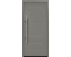 Haustür EcoStar ISOPRO Secur IPS 015 1100 x 2100 mm Links RAL 9007 graualuminium matt inkl. Beschlag-Set,Edelstahl Stangengriff,Sicherheitsprofilzylinder mit 5 Schlüsseln