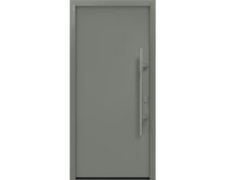 Haustür EcoStar ISOPRO IP 010 1100 x 2100 mm Rechts RAL 9007 graualuminium matt inkl. Beschlag-Set,Edelstahl Stangengriff,Sicherheitsprofilzylinder mit 5 Schlüsseln