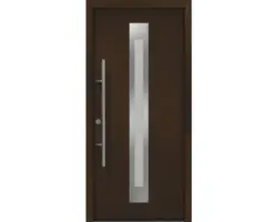 Haustür EcoStar ISOPRO Secur IPS 770S 1100 x 2100 mm Links RAL 8028 terrabraun inkl. Beschlag-Set,Edelstahl Stangengriff,Sicherheitsprofilzylinder mit 5 Schlüsseln