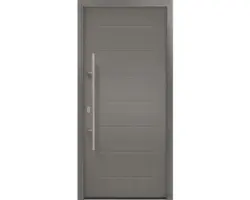 Haustür EcoStar ISOPRO IP 015 1100 x 2100 mm Links CH703 anthrazit metallic inkl. Beschlag-Set,Edelstahl Stangengriff,Sicherheitsprofilzylinder mit 5 Schlüsseln