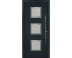 Haustür EcoStar ISOPRO Secur IPS 810S 1100 x 2100 mm Rechts RAL 7016 anthrazitgrau inkl. Beschlag-Set,Edelstahl Stangengriff,Sicherheitsprofilzylinder mit 5 Schlüsseln