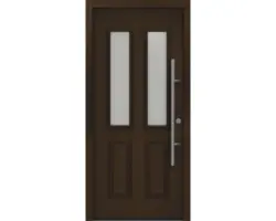 Haustür EcoStar ISOPRO Secur IPS 410S 1100 x 2100 mm Rechts RAL 8028 terrabraun inkl. Beschlag-Set,Edelstahl Stangengriff,Sicherheitsprofilzylinder mit 5 Schlüsseln