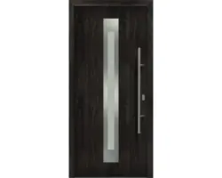 Haustür EcoStar ISOPRO IP 770S 1100 x 2100 mm Rechts night oak inkl. Beschlag-Set,Edelstahl Stangengriff,Sicherheitsprofilzylinder mit 5 Schlüsseln