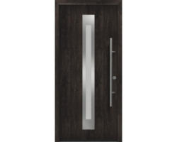 Haustür EcoStar ISOPRO Secur IPS 770S 1100 x 2100 mm Rechts night oak inkl. Beschlag-Set,Edelstahl Stangengriff,Sicherheitsprofilzylinder mit 5 Schlüsseln