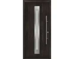 Haustür EcoStar ISOPRO Secur IPS 770S 1100 x 2100 mm Rechts night oak inkl. Beschlag-Set,Edelstahl Stangengriff,Sicherheitsprofilzylinder mit 5 Schlüsseln