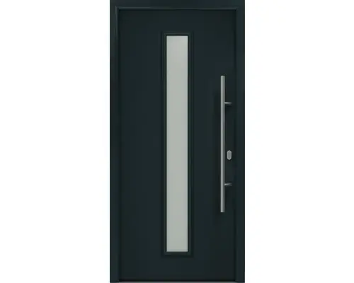 Haustür EcoStar ISOPRO IP 020 S 1100 x 2100 mm Rechts RAL 7016 anthrazitgrau inkl. Beschlag-Set,Edelstahl Stangengriff,Sicherheitsprofilzylinder mit 5 Schlüsseln