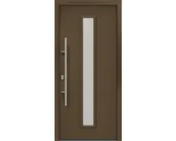 Haustür EcoStar ISOPRO IP 020 S 1100 x 2100 mm Links RAL 8028 terrabraun inkl. Beschlag-Set,Edelstahl Stangengriff,Sicherheitsprofilzylinder mit 5 Schlüsseln