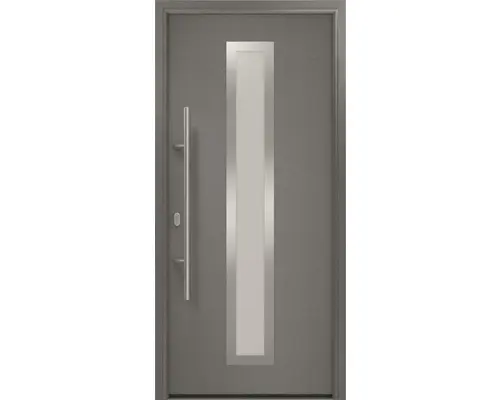 Haustür EcoStar ISOPRO IP 700S 1100 x 2100 mm Links CH703 anthrazit metallic inkl. Beschlag-Set,Edelstahl Stangengriff,Sicherheitsprofilzylinder mit 5 Schlüsseln