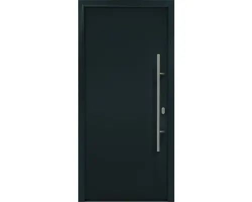 Haustür EcoStar ISOPRO IP 010 1100 x 2100 mm Rechts RAL 7016 anthrazitgrau inkl. Beschlag-Set,Edelstahl Stangengriff,Sicherheitsprofilzylinder mit 5 Schlüsseln
