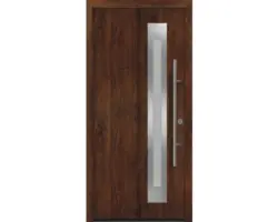 Haustür EcoStar ISOPRO Secur IPS 780S 1100 x 2100 m Rechts dark oak inkl. Beschlag-Set,Edelstahl Stangengriff,Sicherheitsprofilzylinder mit 5 Schlüsseln