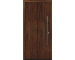 Haustür EcoStar ISOPRO Secur IPS 010 1100 x 2100 mm Rechts dark oak inkl. Beschlag-Set,Edelstahl Stangengriff,Sicherheitsprofilzylinder mit 5 Schlüsseln