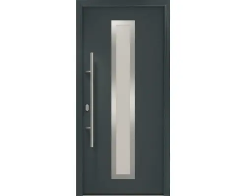 Haustür EcoStar ISOPRO IP 700S 1100 x 2100 mm Links RAL 7016 anthrazitgrau inkl. Beschlag-Set,Edelstahl Stangengriff,Sicherheitsprofilzylinder mit 5 Schlüsseln