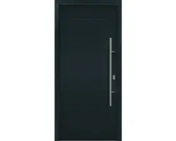 Haustür EcoStar ISOPRO IP 015 1100 x 2100 mm Rechts RAL 7016 anthrazitgrau inkl. Beschlag-Set,Edelstahl Stangengriff,Sicherheitsprofilzylinder mit 5 Schlüsseln