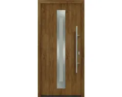 Haustür EcoStar ISOPRO IP 770S 1100 x 2100 mm Rechts golden oak inkl. Beschlag-Set,Edelstahl Stangengriff,Sicherheitsprofilzylinder mit 5 Schlüsseln