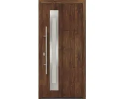 Haustür EcoStar ISOPRO IP 780S 1100 x 2100 mm Links dark oak inkl. Beschlag-Set,Edelstahl Stangengriff,Sicherheitsprofilzylinder mit 5 Schlüsseln