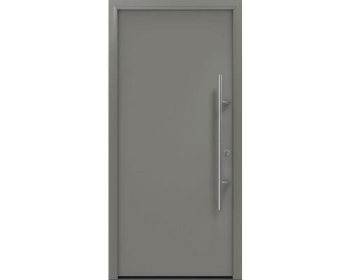 Haustür EcoStar ISOPRO Secur IPS 010 1100 x 2100 mm Rechts RAL 9007 graualuminium matt inkl. Beschlag-Set,Edelstahl Stangengriff,Sicherheitsprofilzylinder mit 5 Schlüsseln