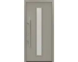 Haustür EcoStar ISOPRO IP 020 S 1100 x 2100 mm Links RAL 9007 graualuminium matt inkl. Beschlag-Set,Edelstahl Stangengriff,Sicherheitsprofilzylinder mit 5 Schlüsseln