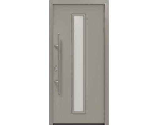 Haustür EcoStar ISOPRO IP 020 S 1100 x 2100 mm Links RAL 9007 graualuminium matt inkl. Beschlag-Set,Edelstahl Stangengriff,Sicherheitsprofilzylinder mit 5 Schlüsseln