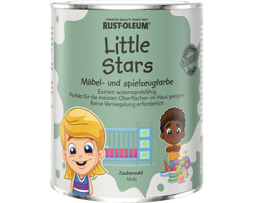 Little Stars Möbelfarbe und Spielzeugfarbe Zauberwald grün 750 ml