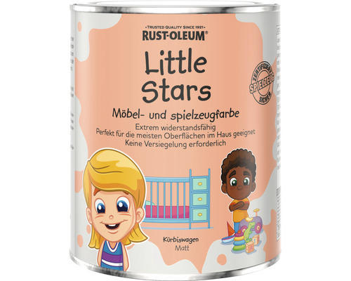 Little Stars Möbelfarbe und Spielzeugfarbe Kürbiswagen matt orange 750 ml