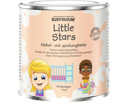 Little Stars Möbelfarbe und Spielzeugfarbe Kürbiswagen matt orange 250 ml