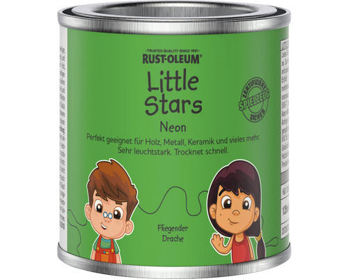 Little Stars Möbelfarbe und Spielzeugfarbe Neon Fliegender Drache hellgrün 125 ml