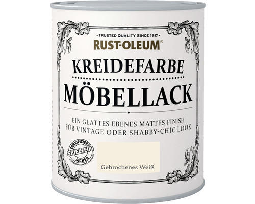 Kreidefarbe Möbellack gebrochenes weiß 750 ml