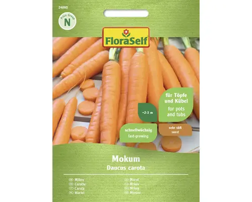 Gemüsesamen FloraSelf Karotte 'Mokum F1'