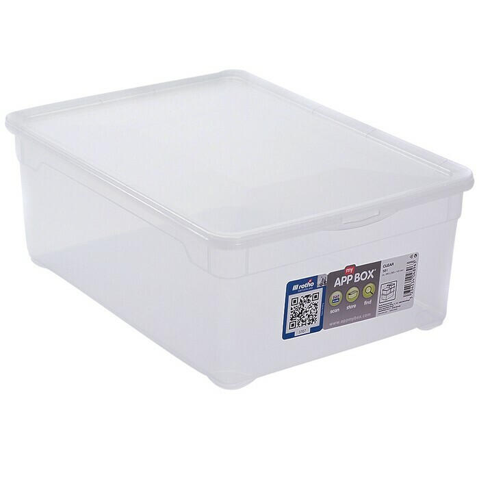 ROTHO Aufbewahrungsbox App my Box mit Deckel 10 Liter