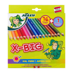 JOLLY Farbstiftset X-BIG 16 Farben + 1 Graphitstift mehrfarbig