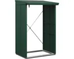 Hornbach Kaminholzunterstand Hörmann EcoStar Elegant-V Typ 1 122,7 x 102,5 x 198,0 cm moosgrün