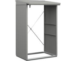 Kaminholzunterstand Hörmann EcoStar Trend-V Typ 1 122,7 x 102,5 x 198,0 cm grau-aluminium