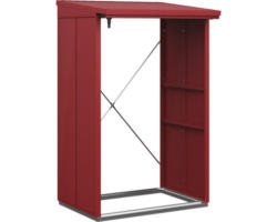 Kaminholzunterstand Hörmann EcoStar Elegant-V Typ 1 122,7 x 102,5 x 198,0 cm purpurrot