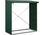 Hornbach Kaminholzunterstand Hörmann EcoStar Elegant-V Typ 2 181,4 x 102,5 x 198,0 cm moosgrün
