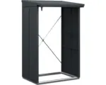 Hornbach Kaminholzunterstand Hörmann EcoStar Elegant-V Typ 1 122,7 x 102,5 x 198,0 cm anthrazit