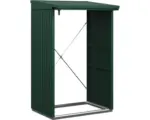Hornbach Kaminholzunterstand Hörmann EcoStar Trend-V Typ 1 122,7 x 102,5 x 198,0 cm moosgrün
