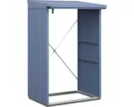 Hornbach Kaminholzunterstand Hörmann EcoStar Trend-V Typ 1 122,7 x 102,5 x 198,0 cm taubenblau