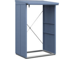 Kaminholzunterstand Hörmann EcoStar Elegant-V Typ 1 122,7 x 102,5 x 198,0 cm taubenblau